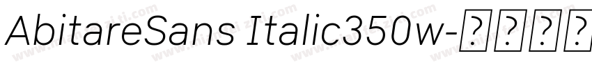 AbitareSans Italic350w字体转换